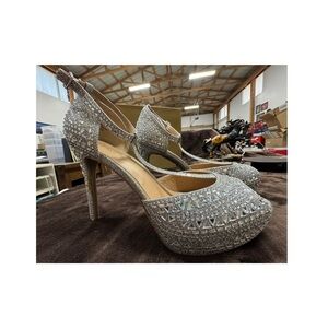 Thalia Sodi Rhinestone covered heels size 9.5.
